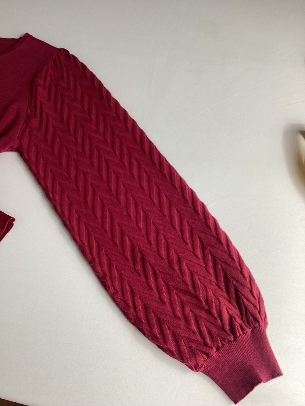 Zac & Rachel Textured Raspberry Pullover Sweater - Picture 3 of 8